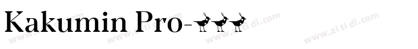 Kakumin Pro字体转换